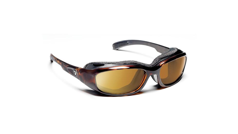 7 Eye 7eye Air Shield Sunglasses Churada, Sharp View Gray Polarized PC Lens, Dark Tortoise Frame, M-L , Men 160653