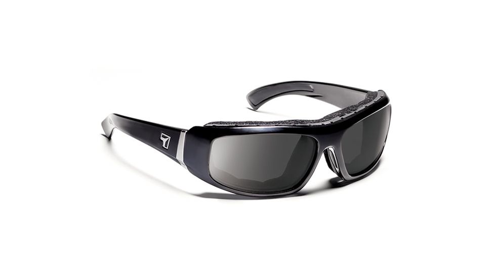 7eye 180541 Bali Rx Progressive Sunglasses Airshield Glossy Black Frames