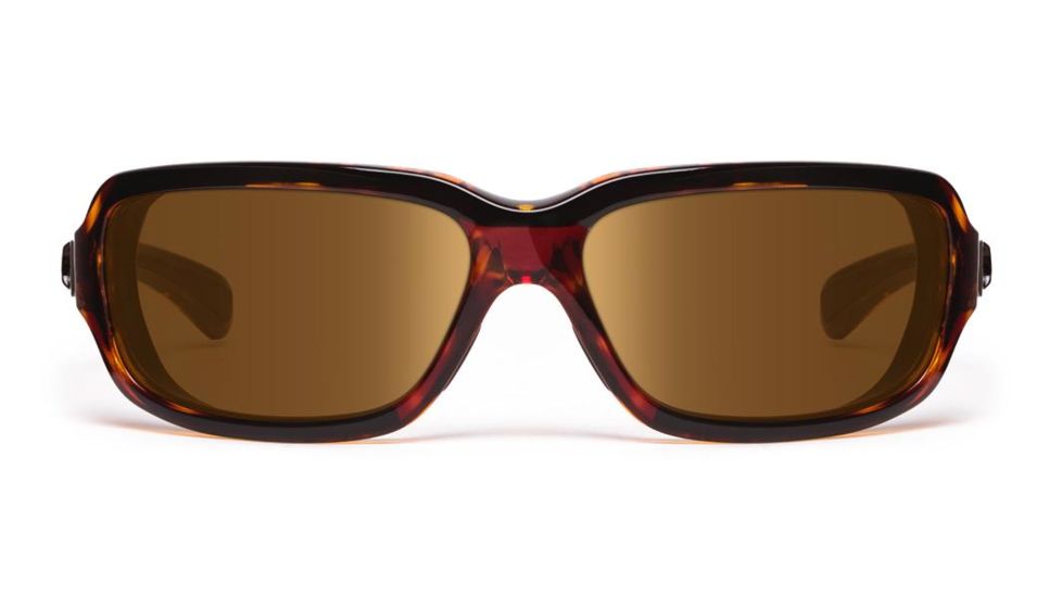 7Eye by Panoptix Air Dam Sunglasses Marin, Black Tortoise Frame, SharpView Polarized Copper Lens, M-L 435554