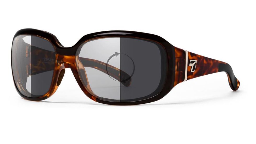 7Eye by Panoptix Air Dam Sunglasses Mistral, Leopard Tortoise Frame, SharpView Photochromic Day/Night Eclypse Lens, M-L 583517