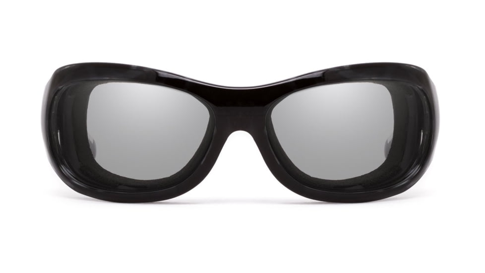 7Eye by Panoptix Womens AirShield Sedona Sunglasses, RX Ready, Black Pearl Frame, SharpView Clear Lens, M-L 325040