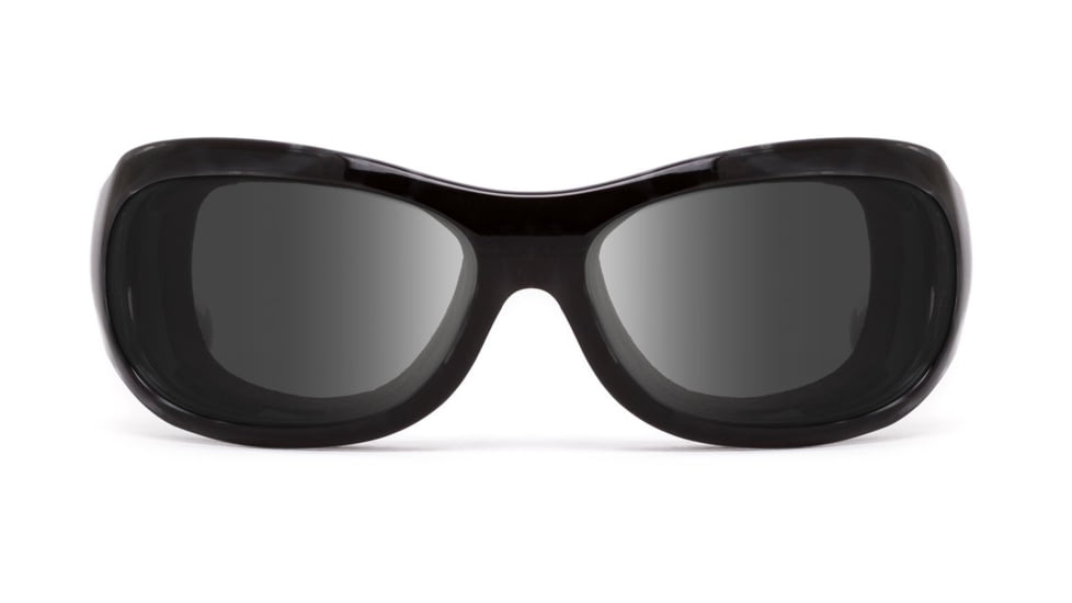 7Eye by Panoptix Womens AirShield Sedona Sunglasses, RX Ready, Black Pearl Frame, SharpView Gray Lens, M-L 325041