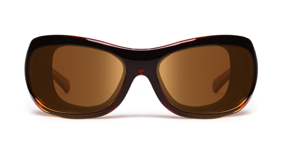 7Eye by Panoptix Womens AirShield Sedona Sunglasses, RX Ready, Light Tortoise Frame, SharpView Copper Lens, M-L 326042