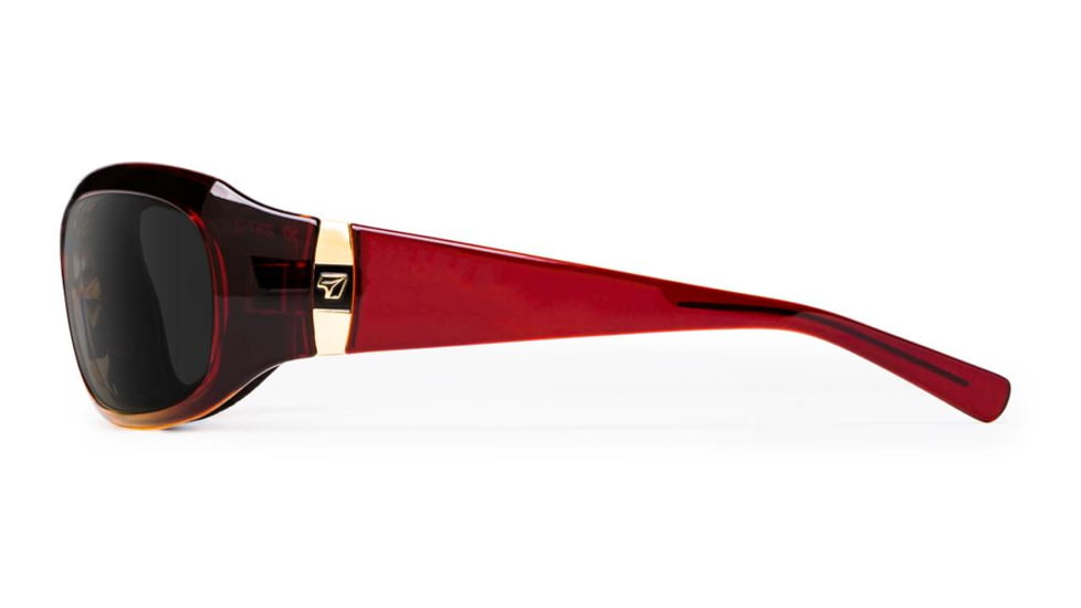 7Eye by Panoptix Womens AirShield Sedona Sunglasses, RX Ready, Ruby Fade Frame, Photochromic Day/Night DARKshift Lens, M-L 326416