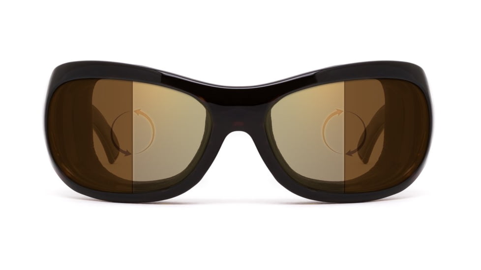 7Eye by Panoptix Womens AirShield Sedona Sunglasses, RX Ready, Ruby Fade Frame, Photochromic Day/Night Contrast Lens, M-L 326427