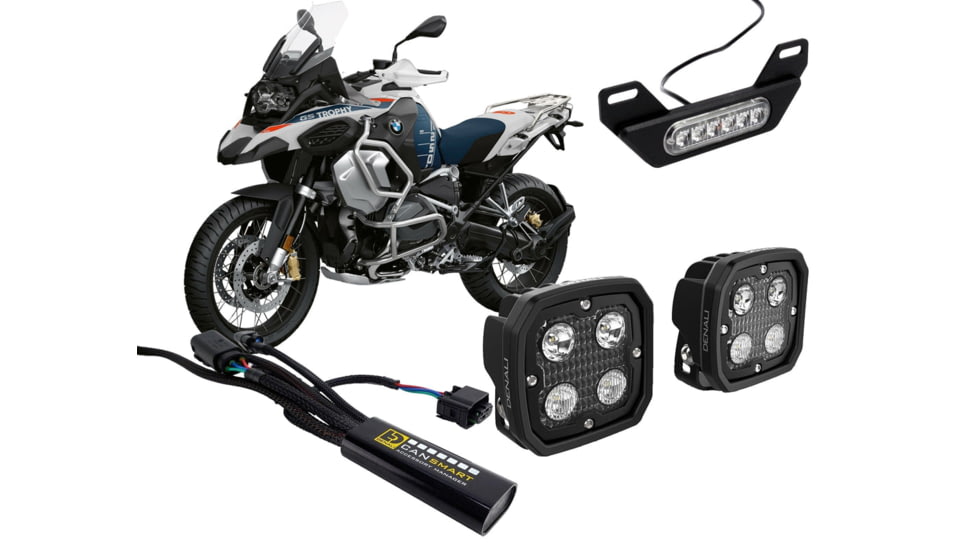 Denali Electronics Driving Lights, denali-bmw-r1250gs-d4-cansmart-lighting-bundle
