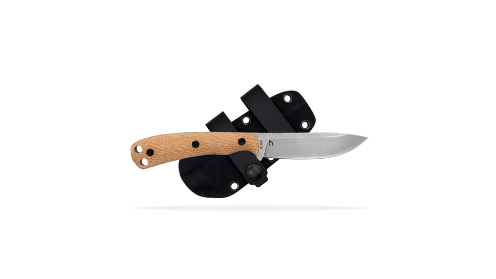 Shield Arms SKT ASCENT KNIFE - BROWN BURLAP, DROP POINT, PLAIN EDGE, 3.6 BLADE, MICARTA HANDLE B8AC523C, SLDSKTASCREGSWBRNBUR