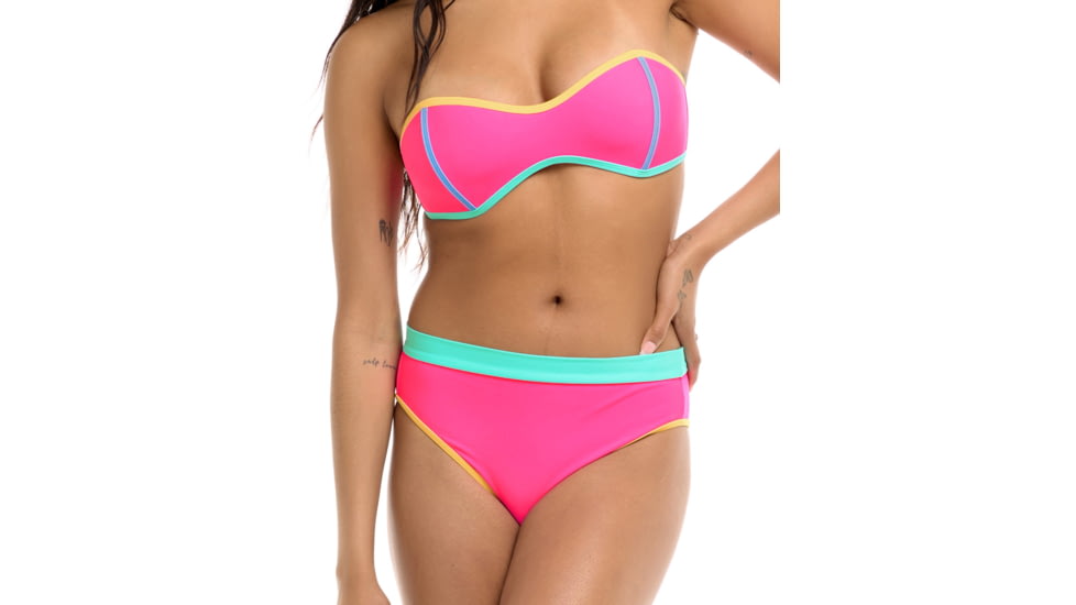 Body Glove Vibration Marlee High-Waist Bikini Bottom - Bubble Gum E89DF09D, XS, Bubble Gum, 39-619150-Bubble-Gum-XS