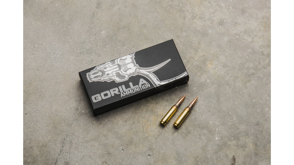 Gorilla Ammunition .260 Remington 130 Grain Berger Tactical Match Rifle Ammo, 20 Rounds, Copper, 20 Rounds, gpf-237
