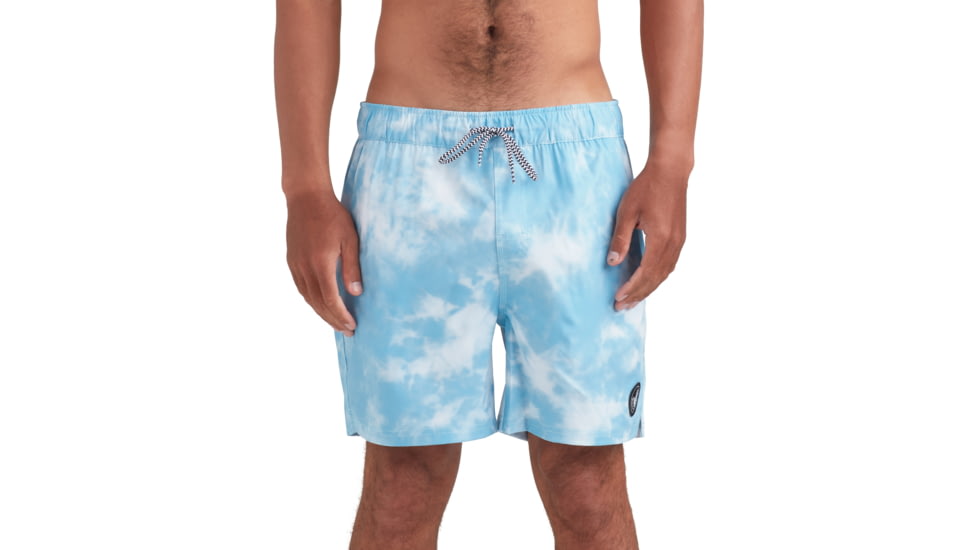 Body Glove Swoosh 17 Elastic Waist Swim Short - Blue 3C9D3FD1, L, Blue, GRV1017-BLU-L