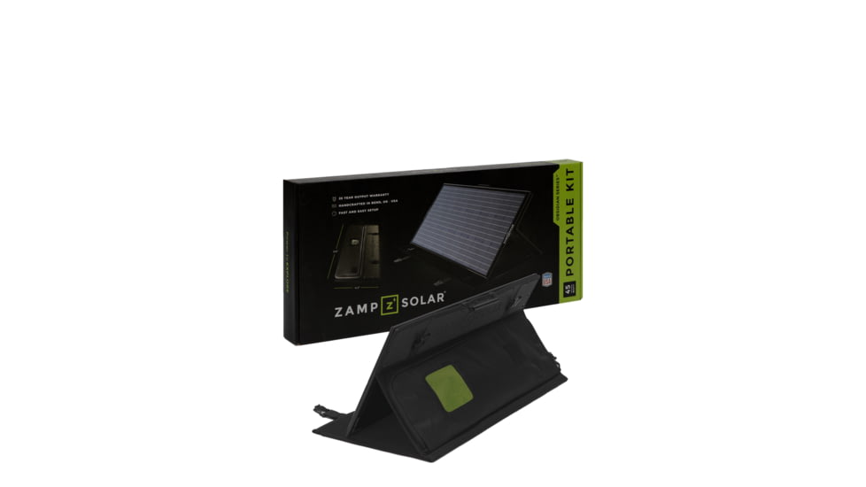 Zamp Solar Obsidiana Series 45-Watt Portable Kit, Unregulated, Black, One Size, USP2002