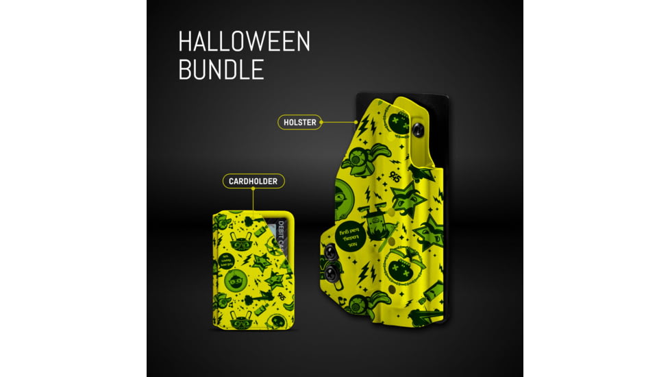 945 Industries Holster + Cardholder Toxic Canary, HOLSTER-CARDHOLDER-TOXIC-CANARY