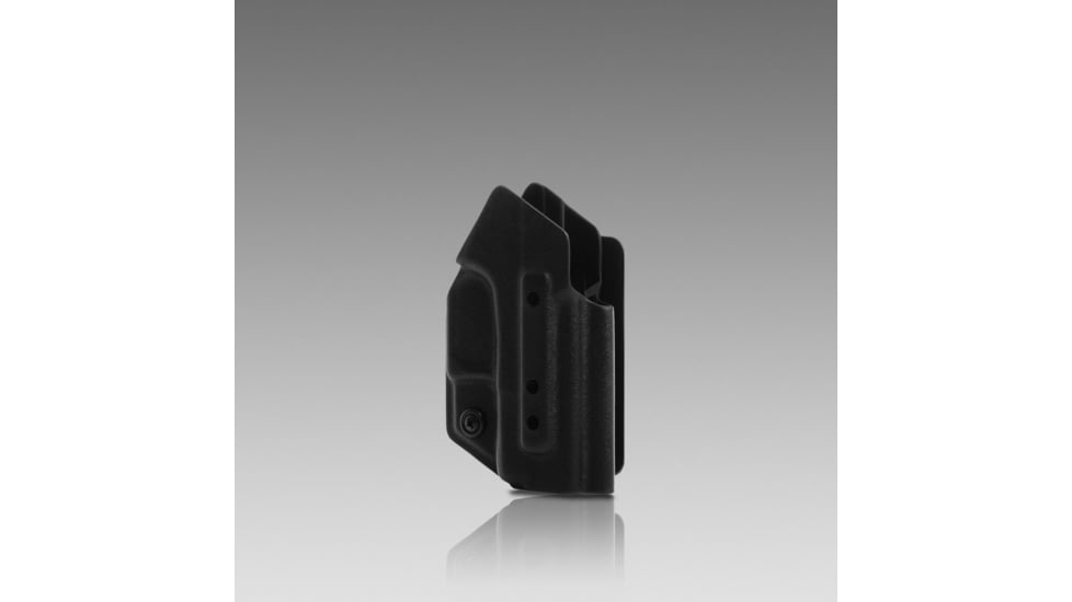 945 Industries KYDEX HOLSTER WITH VELCROR HOOK ATTACHMENT PANEL NO LIGHT/LASER BLACK, HOLSTER-KYDEX-VELCRO-NOLIGHT-BLACK