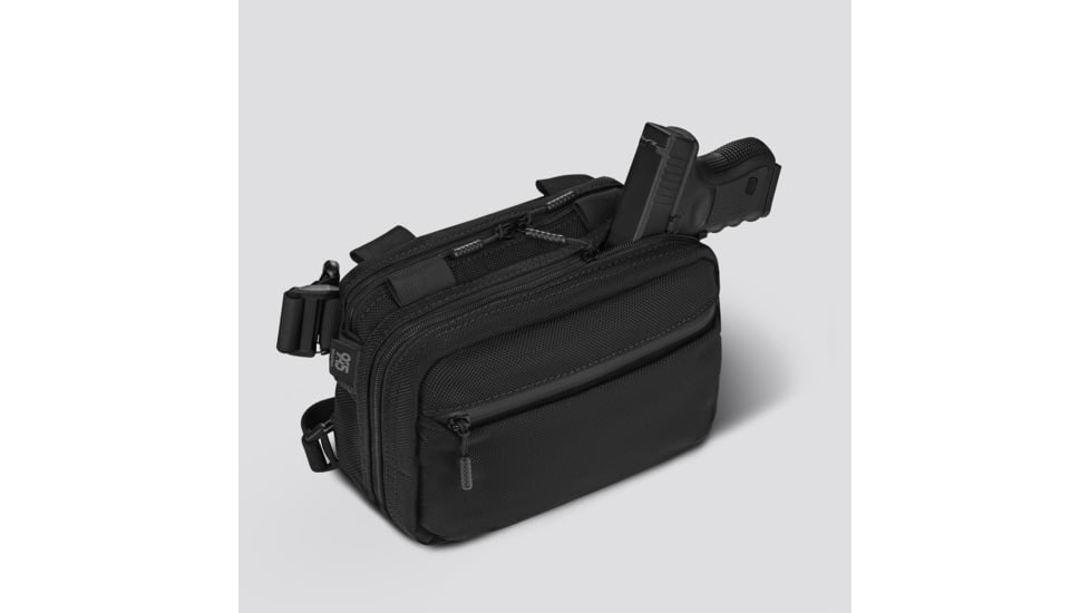 945 Industries MORPH BALLISTIC NYLON CONCEALMENT BAG X-LARGE BLACK WITH KYDEX HOLSTER, BAG-MORPH-BALLISTIC-BLACK-XL-KYDEX-HOLSTER