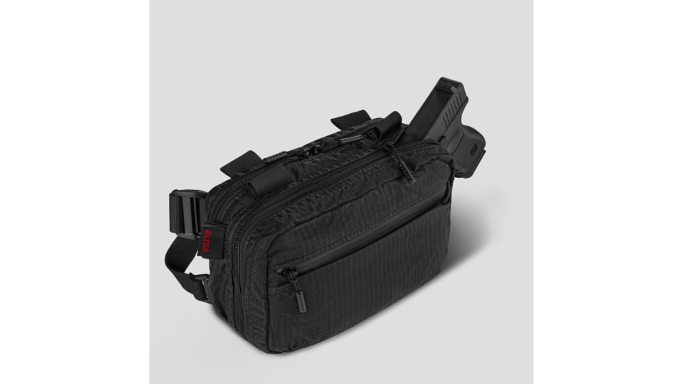 945 Industries MORPH ULTRA GRID CONCEALMENT BAG X-LARGE BLACK WITH KYDEX HOLSTER, BAG-MORPH-ULTRAGRID-BLACK-XL-KYDEX-HOLSTER