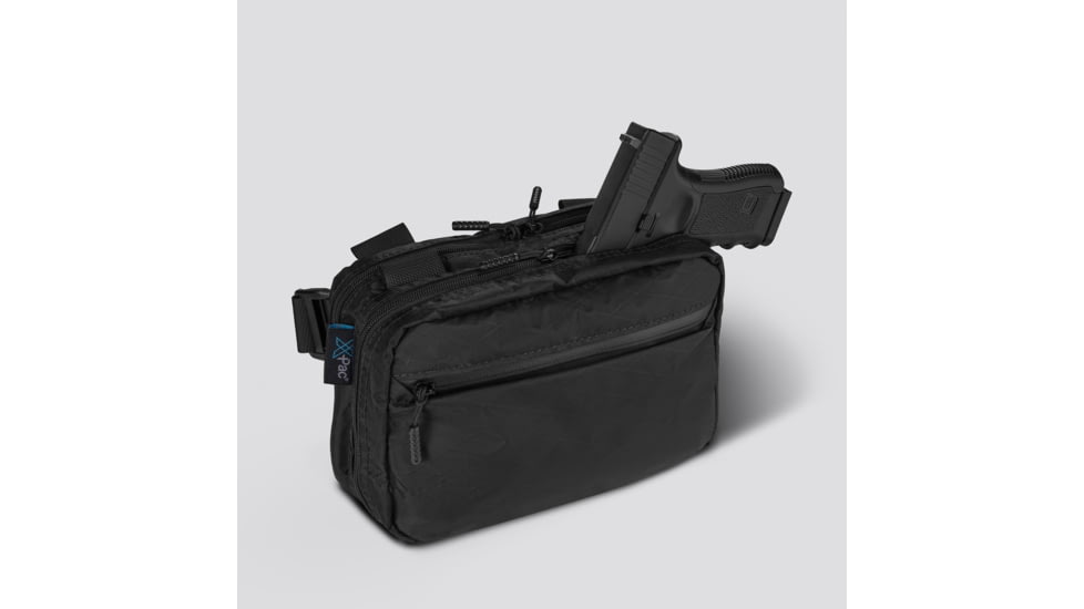 945 Industries MORPH X-PAC CONCEALMENT BAG X-LARGE BLACK WITH KYDEX HOLSTER, BAG-MORPH-XPAC-BLACK-XL-KYDEX-HOLSTER