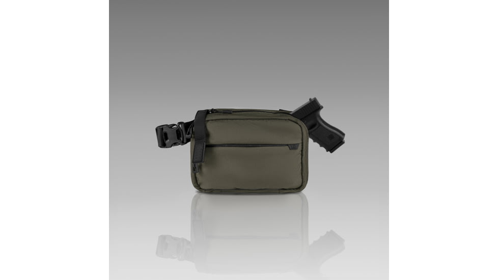 945 Industries QAPL CORDURAR CONCEALMENT BAG LARGE RANGER GREEN WITH KYDEX HOLSTER, BAG-QAPL-RANGER-GREEN-HOLSTER