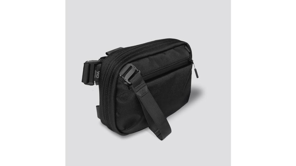 945 Industries QAP Magnetic Full Size Concealment Bag Ballistic Black With Kydex Holster, BAG-QAP-M-FS-BN-BLK-HOL