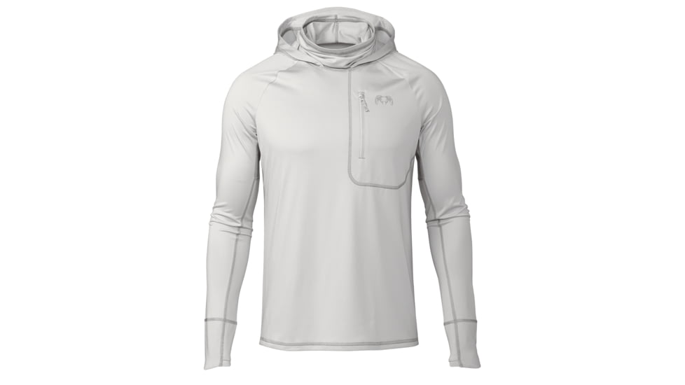 Kuiu Gila PRO Long Sleeves Hunting Hoodie - Men's, Fog, 3XL, Adult, Male, 7348965998750