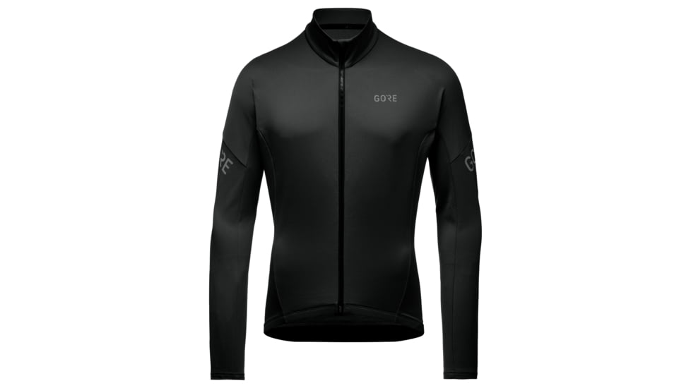 GOREWEAR Mens C3 Thermo Cycling Jersey in Black Large Slim fit 4E33144D, 100647-9900-XL