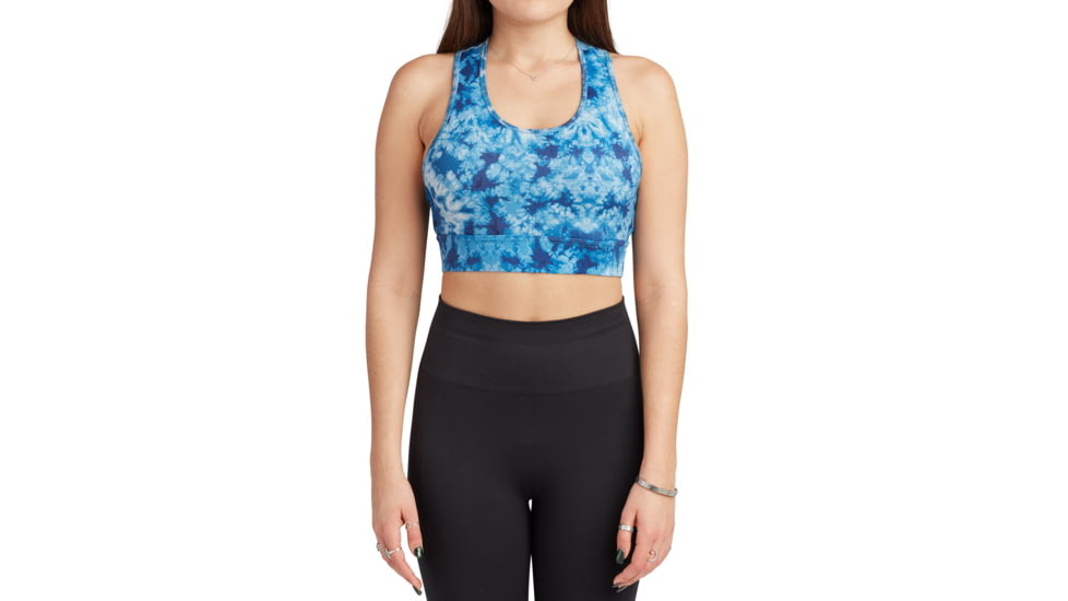 Body Glove Strike A Pose Sports Bra - Tie dye blue E6CFBD62, M, Tie dye blue, BGB1136-TDBLUE-M