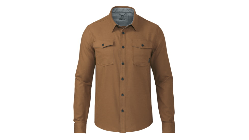 KUIU Field Flannel Shirt - Men's, Coyote Brown, 3XL, Cotton, Adult, Male, 7462071369886