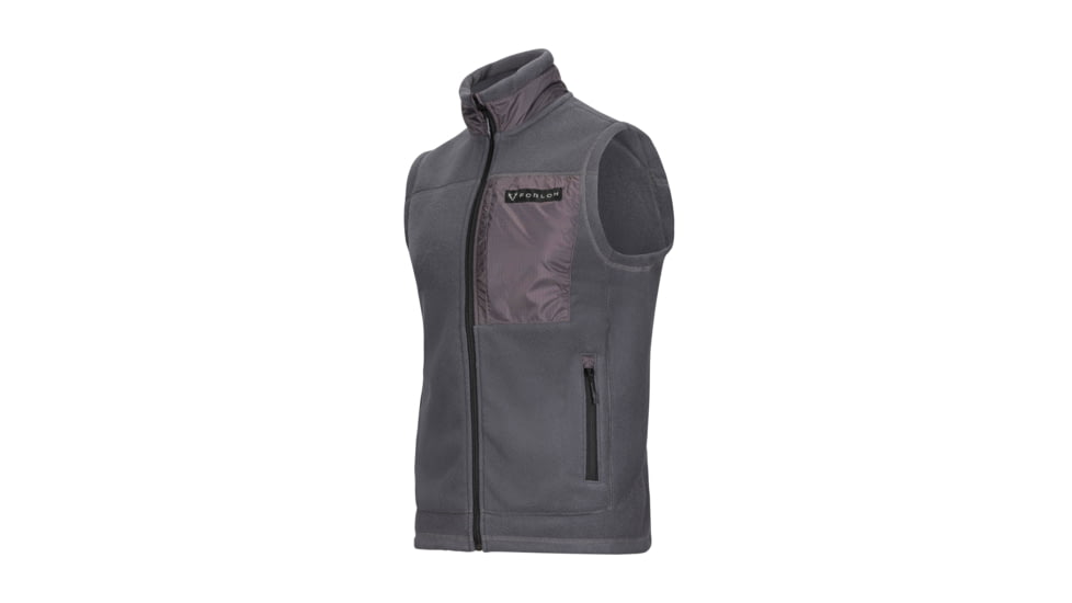 Forloh Mens Raider PolartecR 200 Fleece Vest A54F95F4, Magnet / Black, L, 11840-MMB-L