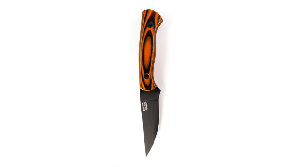 Montana Knife Company Blackfoot 2.0 Fixed Knives, 3.5 inch, 52100 Ball Bearing Steel, Fixed Blade, G-10 Handle, Orange/Black, 7 3/4 inch, MKC-000344