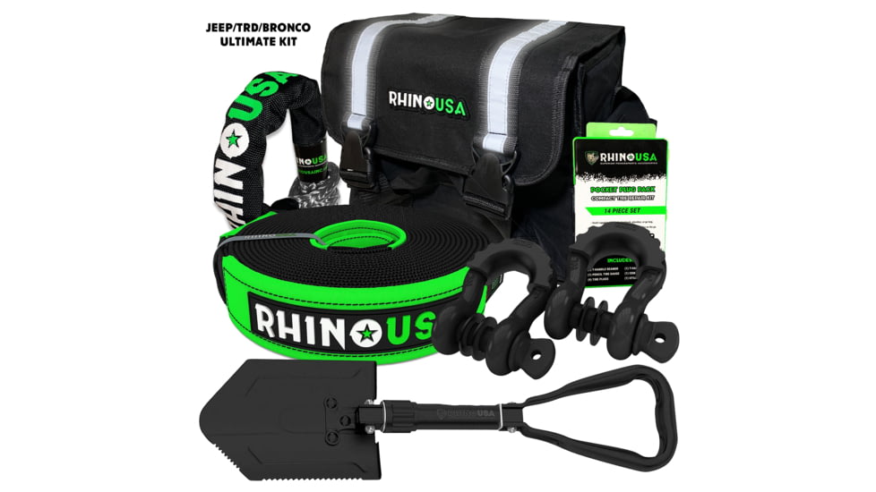 Rhino USA JEEP/BRONCO/TRUCK Pro Recovery Kit B623BC50, JEEP-ULTIMATE