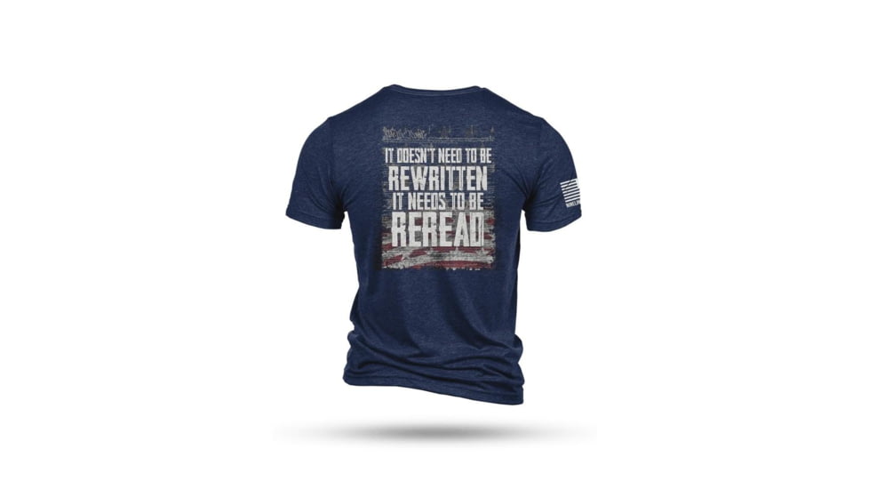 Nine Line Reread Not Rewritten T-Shirt Navy 2XL 5F9A98AB, NVREREADTSNAVYS
