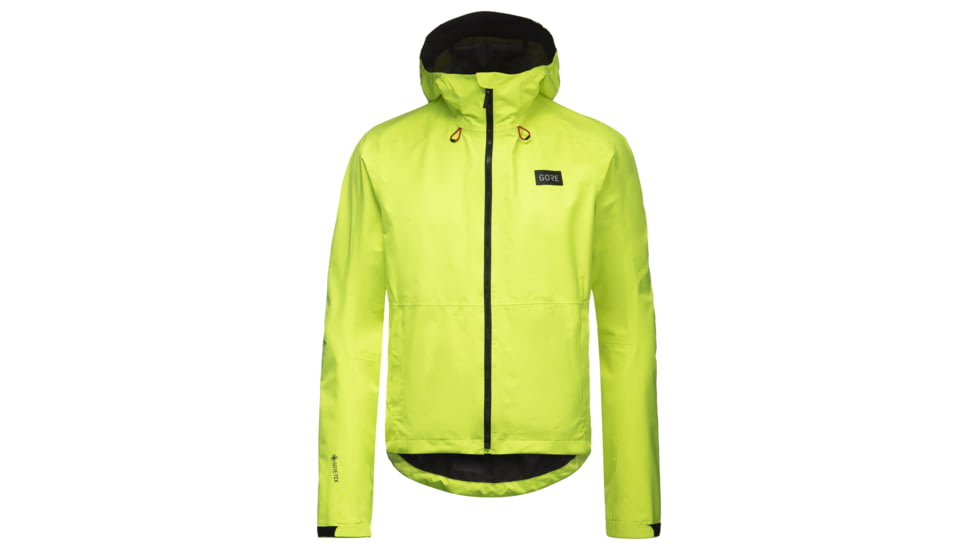 GOREWEAR Endure GORE-TEX Cycling Jacket Mens in Neon Yellow 2XL Regular fit Waterproof 036E41E8, 100816-0800-XXXL