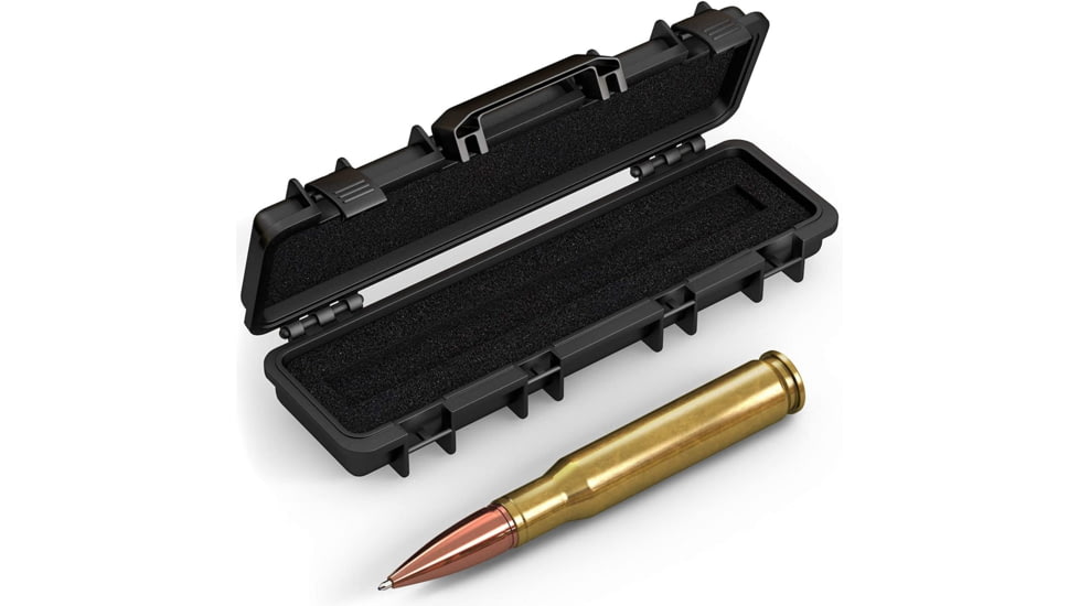 Old Southern Brass 50 BMG Real Bullet Casing Refillable Twist Pen - Tactical Gift Box AA8167A6, Twist Pen, OSB-50CALTP-BRASS