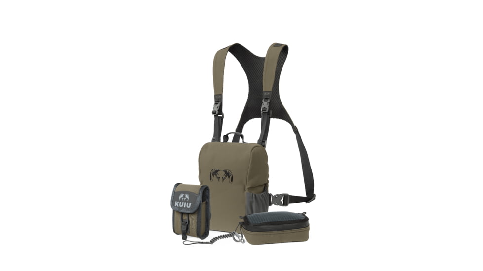 KUIU PRO Bino Rangefinder Set, Ash, Adult, 7531644223646