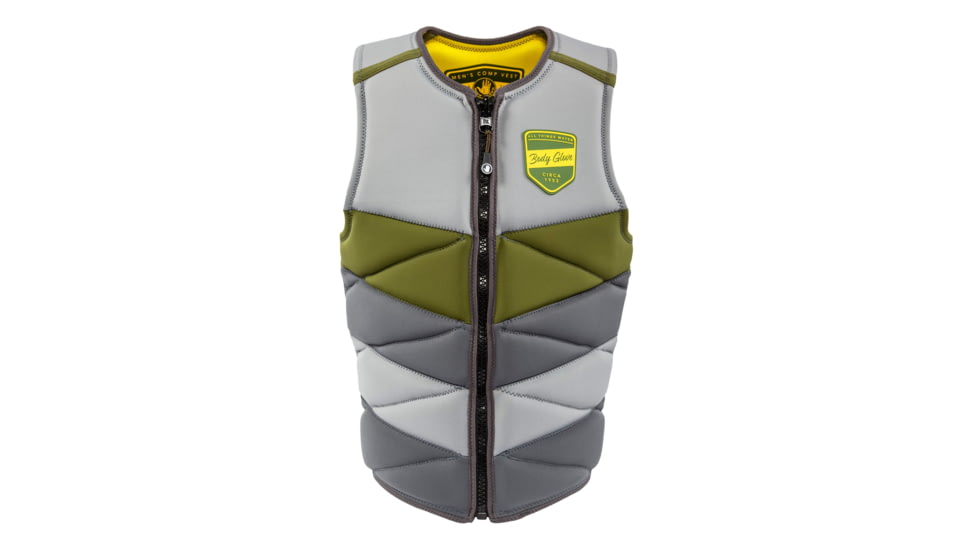 Body Glove Mens Non-USCGA Comp Vest - Grey/Green C0023592, S, Grey/Green, 21220-GRYGRN-S