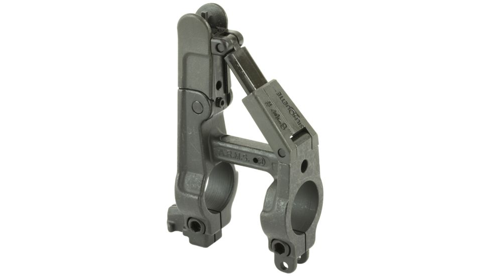 A.R.M.S., Inc. 750 Barrel Mounted Top Mounted Deployable Front Sight, Black, ARMS41-B-L