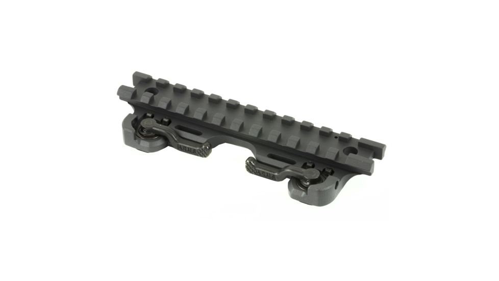 A.R.M.S., Inc. Stanag Throw Lever Picatinny Top Mount, Black, ARMS19