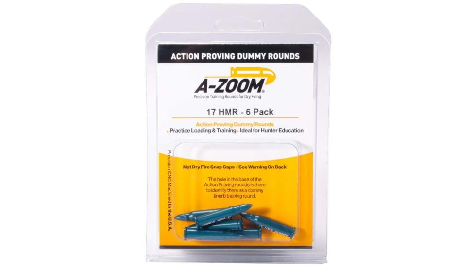 A-Zoom 17 HMR Action Proving Rounds 6 per Pack