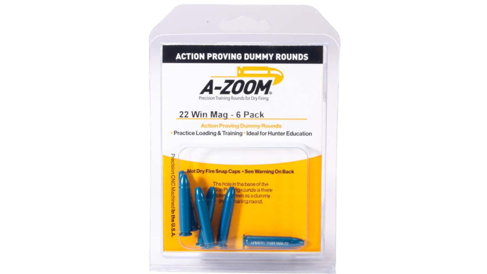 A-Zoom 22 Win Mag Action Proving Dummy Rounds 6 per Pack