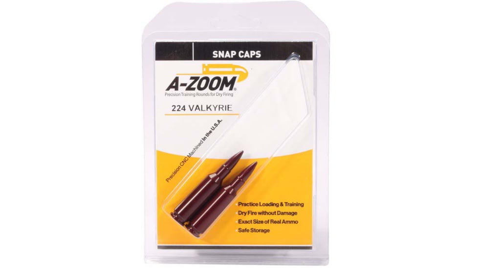 A-Zoom 224 Valkryie Snap Cap, Red, 2 Pack, 12401