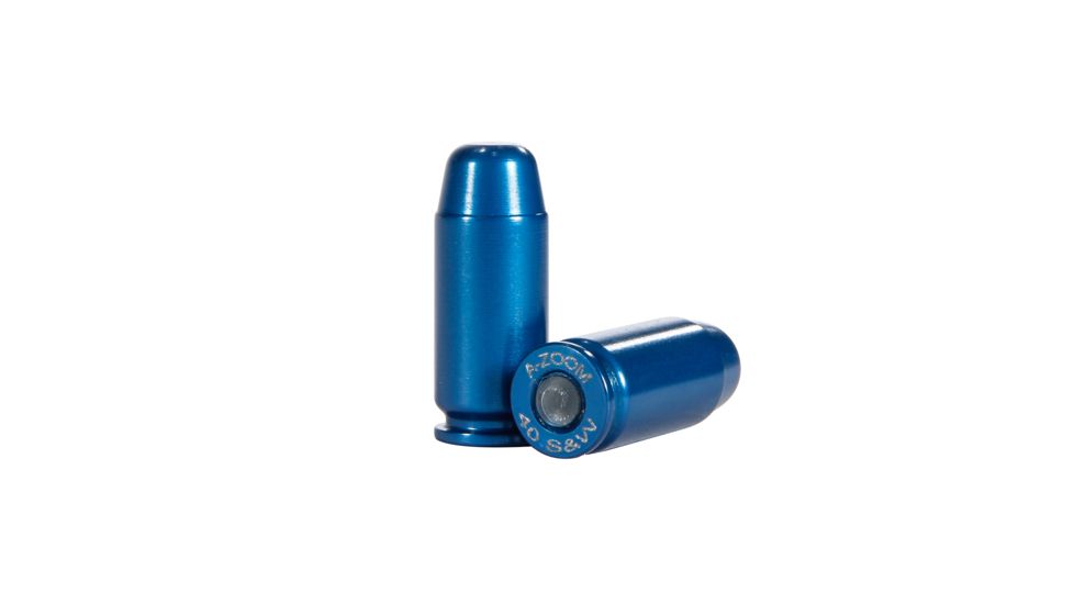 A-Zoom Centerfire Pistol Snap Caps, .40 SW, 10-Pack, Blue, 15314
