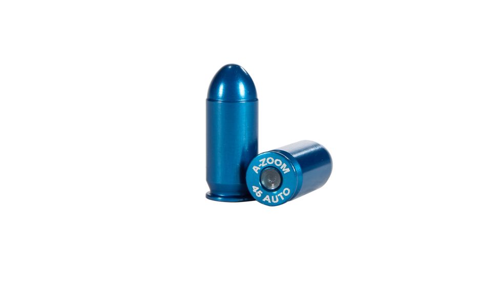 A-Zoom Centerfire Pistol Snap Caps, .45 ACP, 10-Pack, Blue, 15315