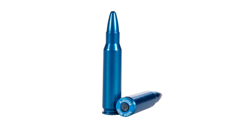 A-Zoom Centerfire Rifle Snap Caps, .308, 10-Pack, Blue, 12328