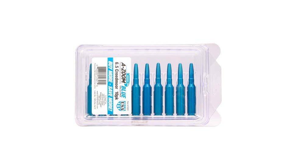 A-zoom Metal Snap Cap Blue 6.5 Creedmoor 10-pack