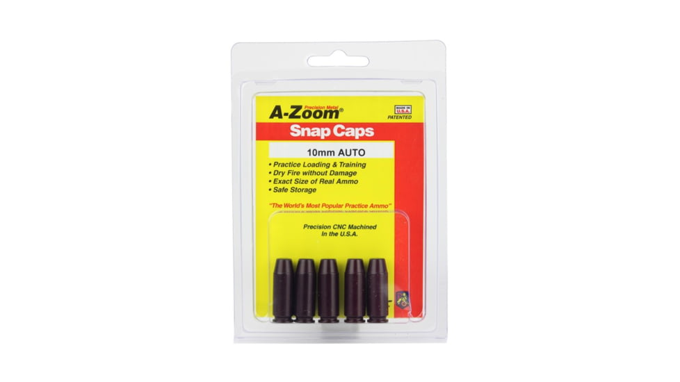 A-Zoom Precision Pistol Snap Caps 10mm Auto 5 per Pack