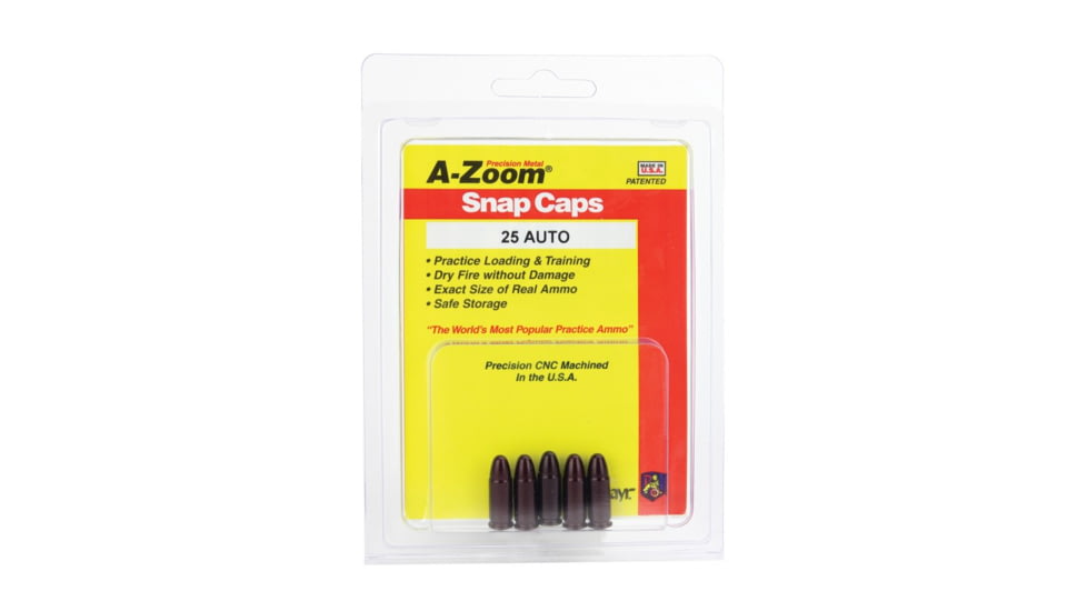 A-Zoom Precision Pistol Snap Caps - 25 Auto 5 per Pack