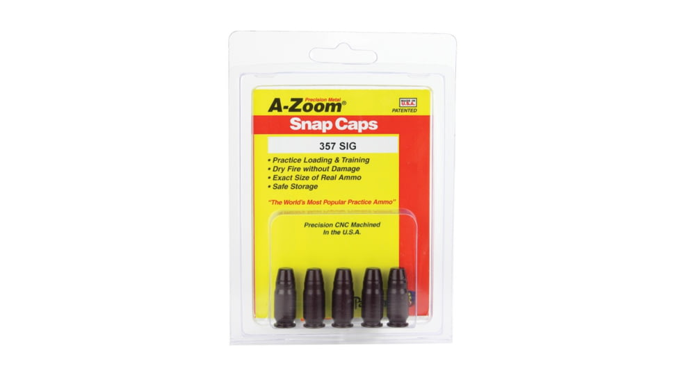 A-Zoom Precision Pistol Snap Caps - 357 Sig - 5 per Pack
