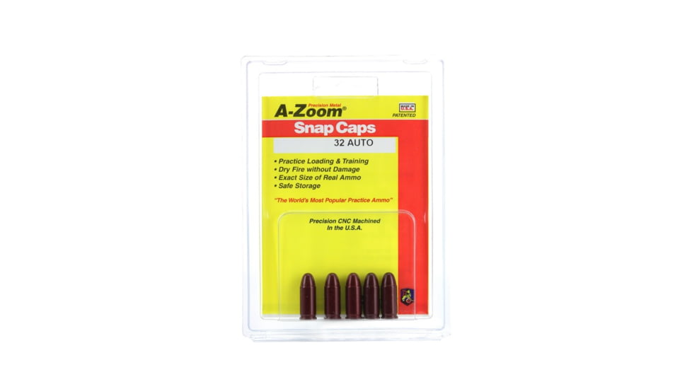 A-Zoom Precision Pistol Snap Caps - 5 Pack - 32 Auto 15153