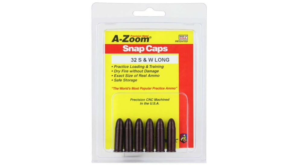 A-Zoom Revolver Snap Caps - 32 S &amp; W Long - 6 per Pack
