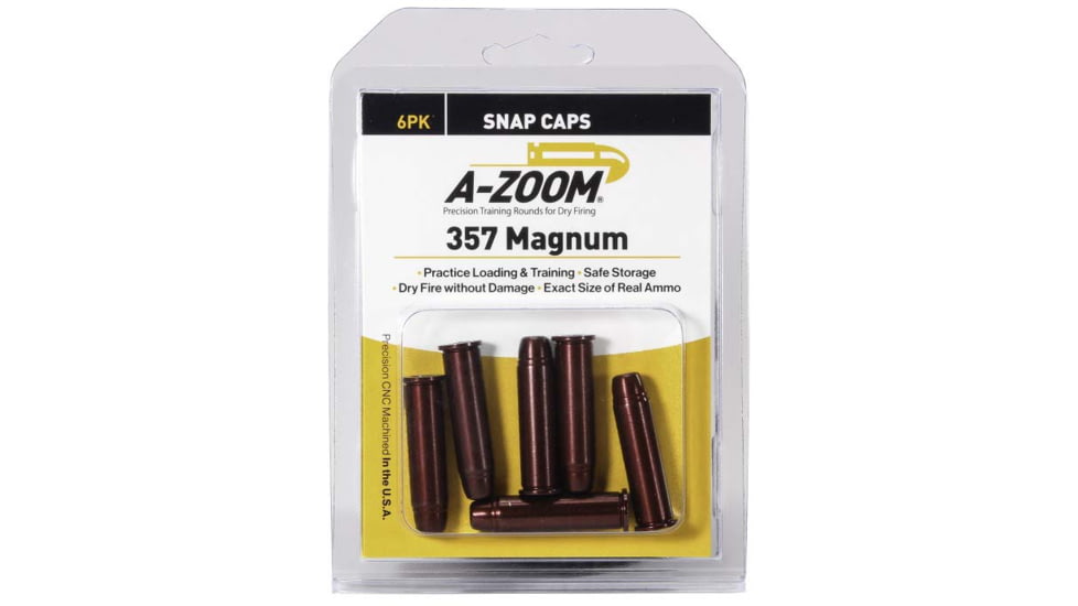 A-Zoom Revolver Snap Caps - 357 Magnum - 6 per Pack