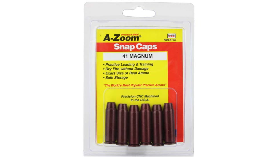 A-Zoom Revolver Snap Caps, 41 Magnum, 6 Pack, 16127
